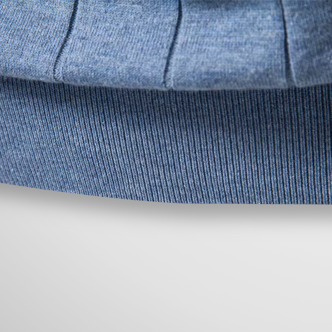 T shirt heren | Luxe geribd shirt met ronde hals