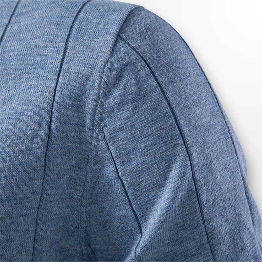 T shirt heren | Luxe geribd shirt met ronde hals