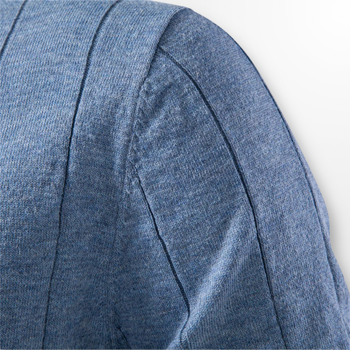 T shirt heren | Luxe geribd shirt met ronde hals
