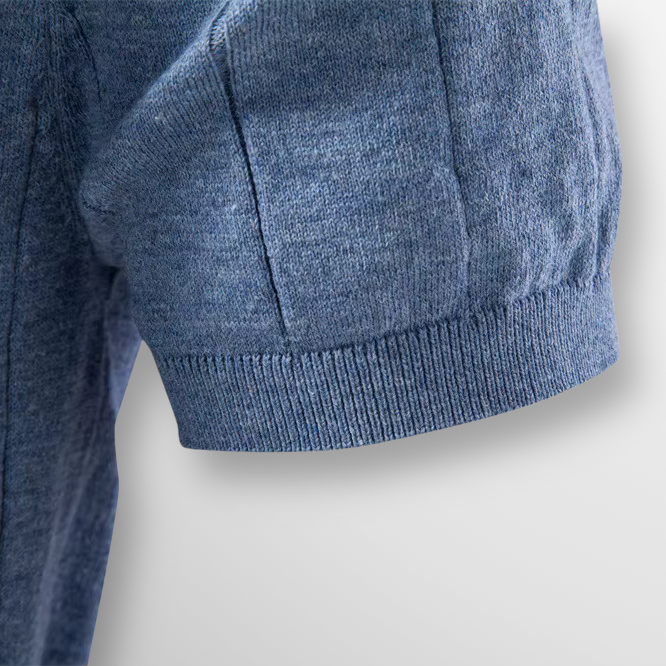 T shirt heren | Luxe geribd shirt met ronde hals