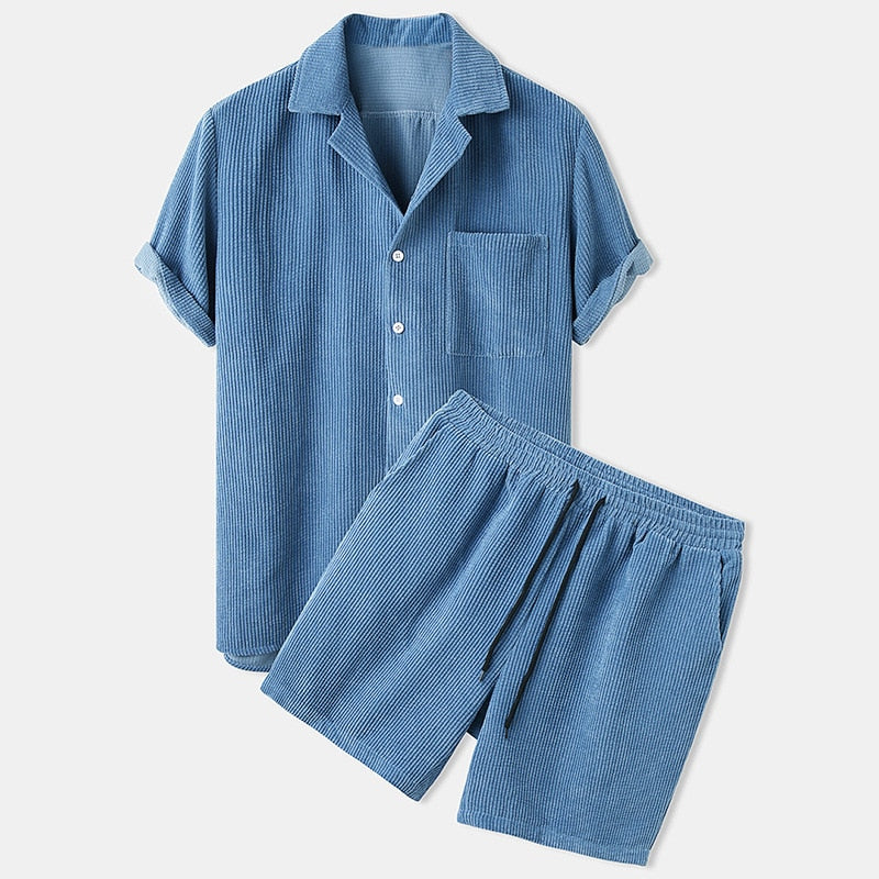 T shirt heren | Zomerset met korte mouw en short