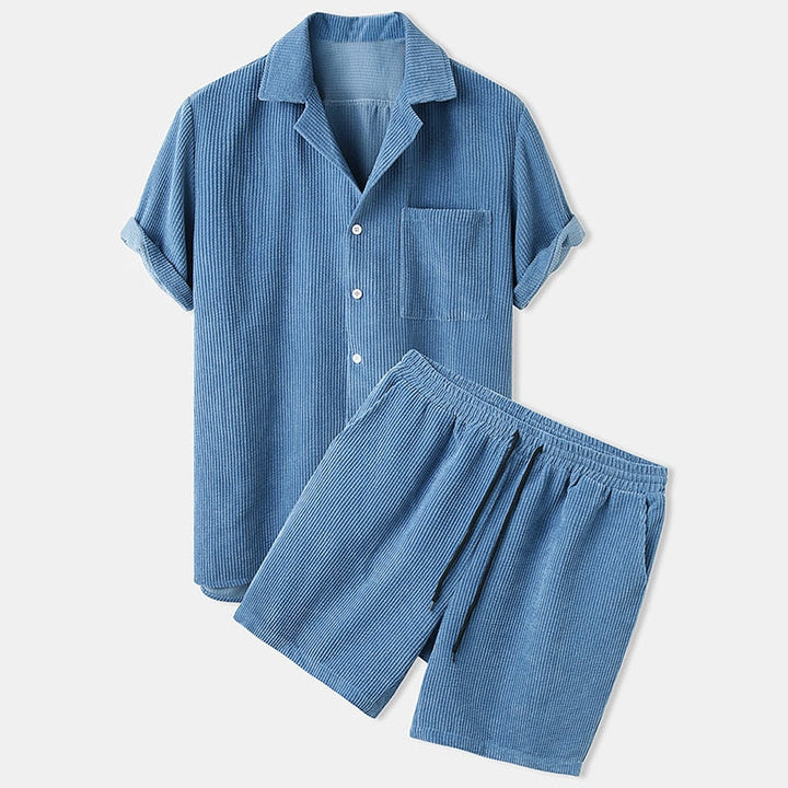 T shirt heren | Zomerset met korte mouw en short