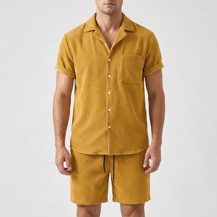 T shirt heren | Zomerset met korte mouw en short