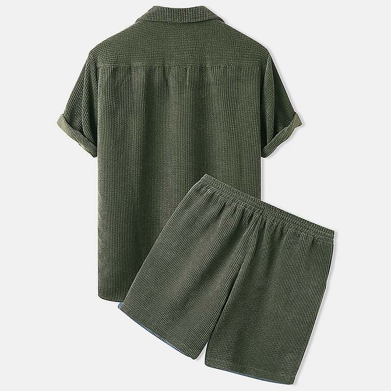 T shirt heren | Zomerset met korte mouw en short