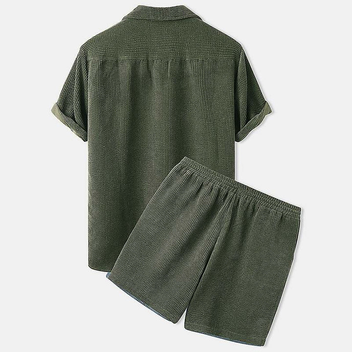T shirt heren | Zomerset met korte mouw en short