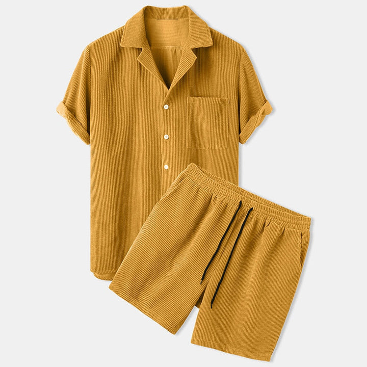 T shirt heren | Zomerset met korte mouw en short