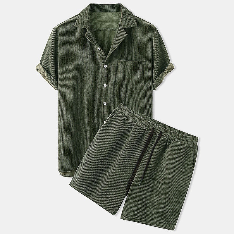 T shirt heren | Zomerset met korte mouw en short