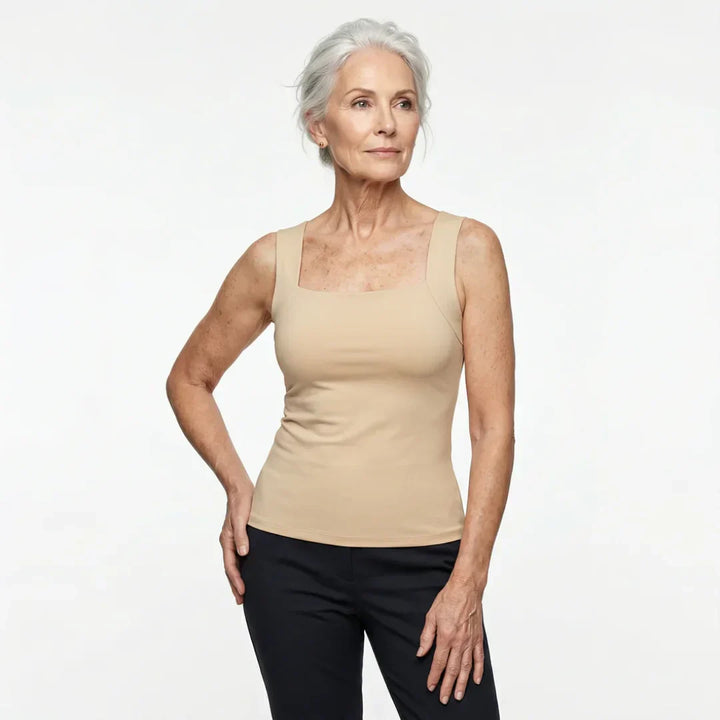 Tanktop dames | Comfort top met bh ondersteuning