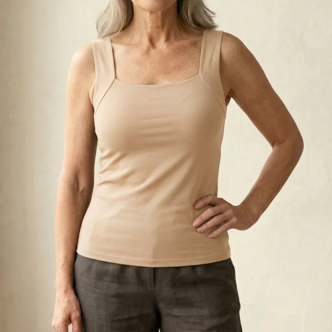 Tanktop dames | Comfort top met bh ondersteuning