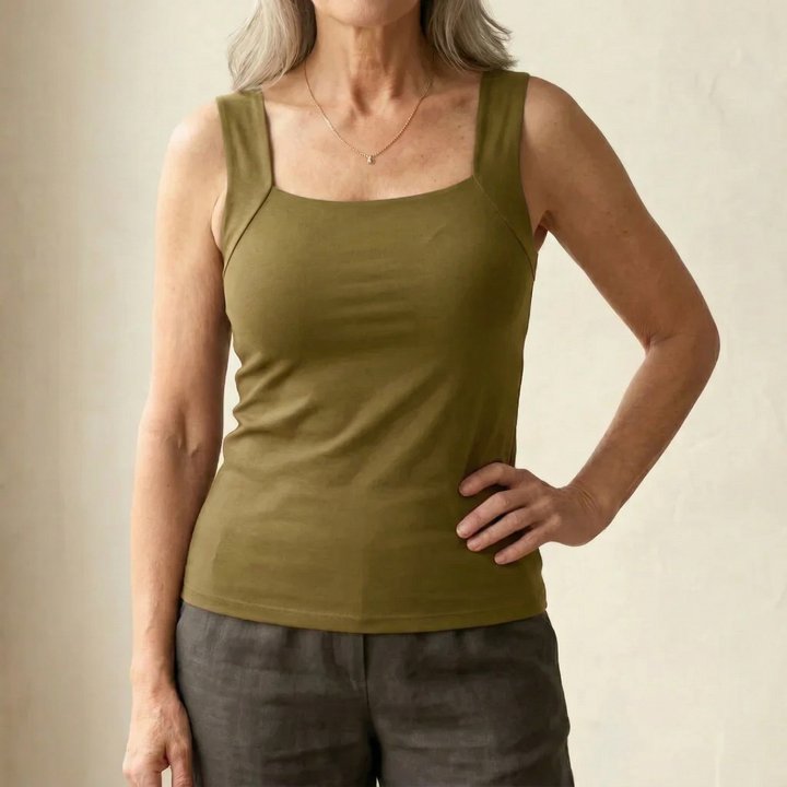Tanktop dames | Comfort top met bh ondersteuning