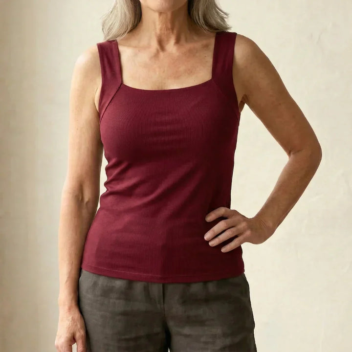 Tanktop dames | Comfort top met bh ondersteuning
