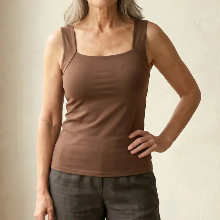 Tanktop dames | Comfort top met bh ondersteuning