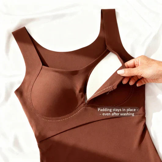 Tanktop dames | Comfort top met bh ondersteuning