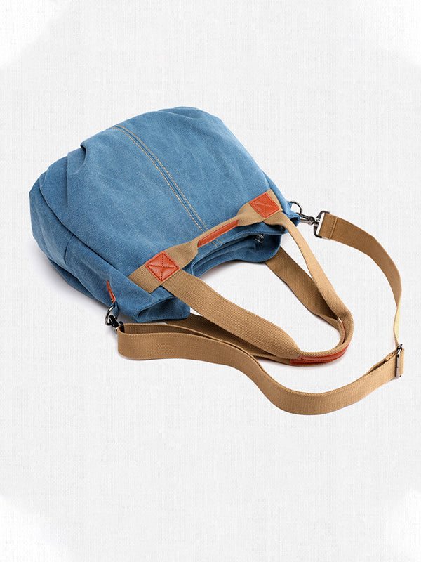 Tas dames | Canvas schoudertas grote handtas verstelbaar