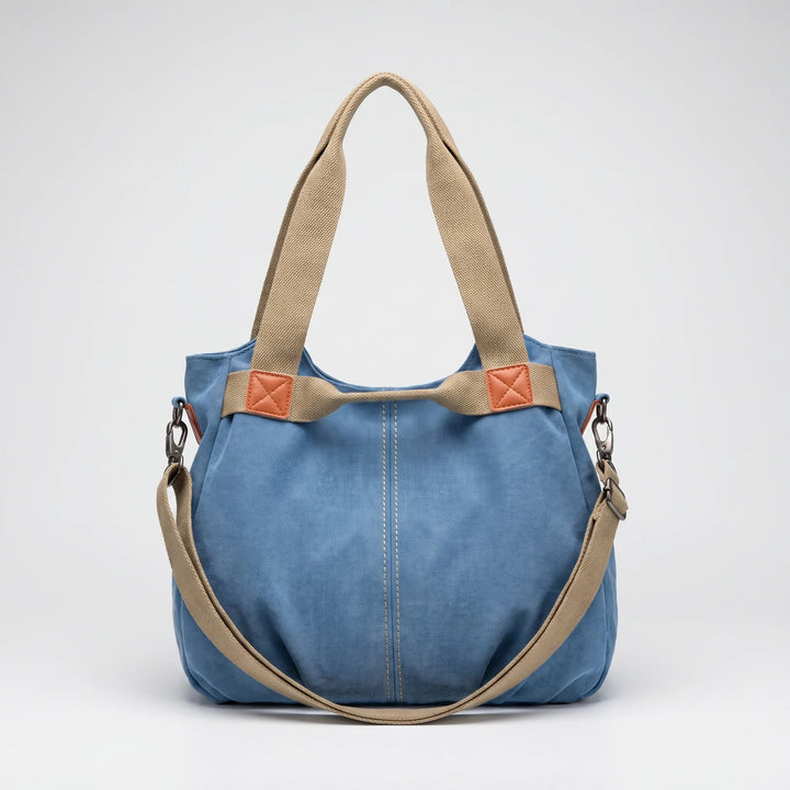 Tas dames | Canvas schoudertas grote handtas verstelbaar