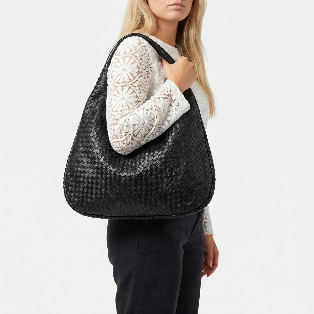 Tas dames | Gevlochten schoudertas grote shopper