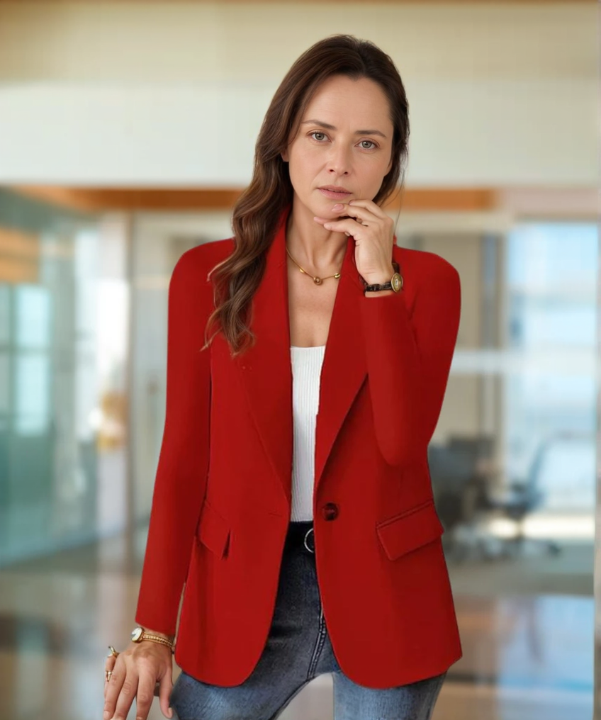 Dames blazer | Slim fit colbert met revers