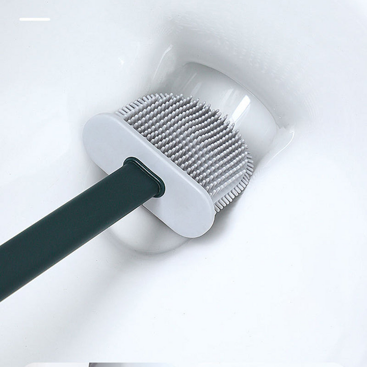 Toiletborstel | Siliconen wc borstel met houder en hygiënisch design