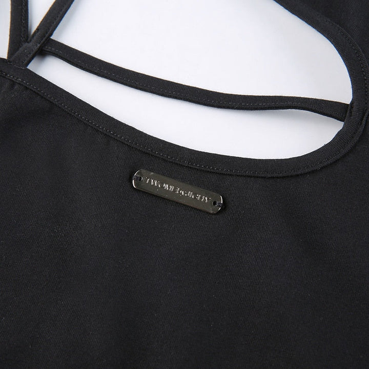 Top dames | Cut out top met open details