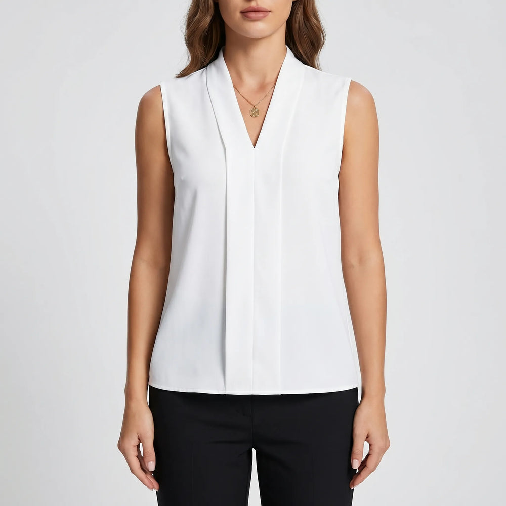 Top dames | Mouwloze zomertop met luchtige pasvorm