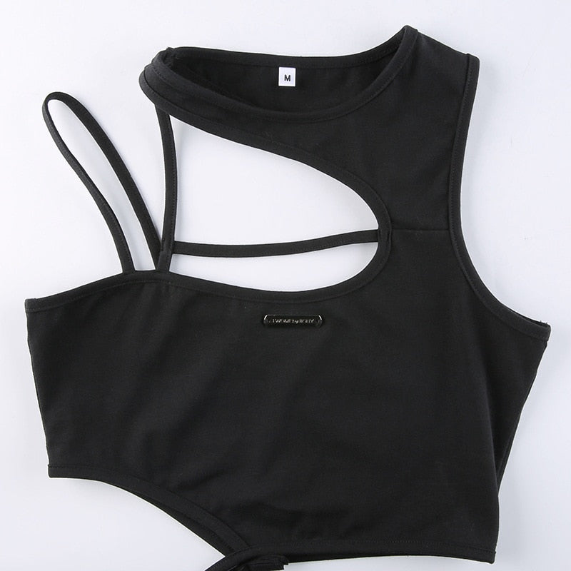 Top dames | Top met cut outs aansluitende pasvorm