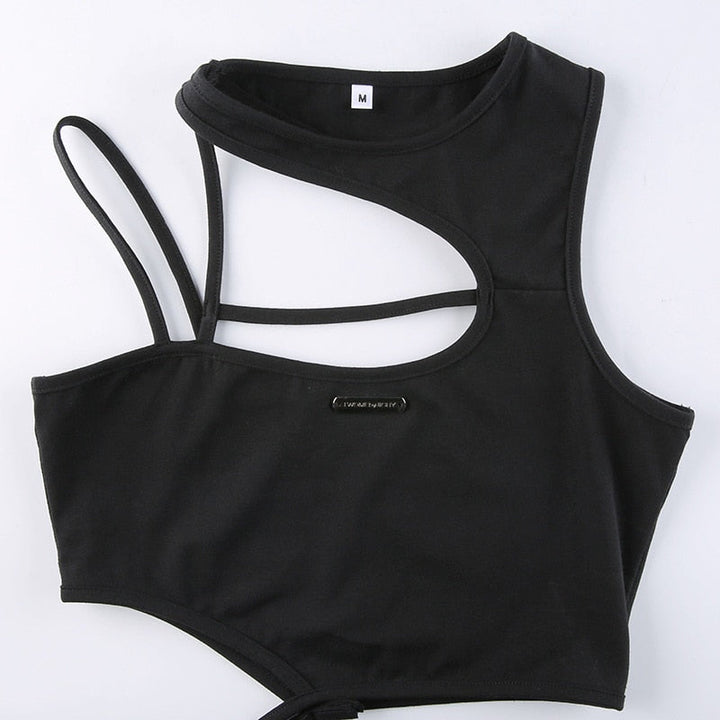 Top dames | Top met cut outs aansluitende pasvorm