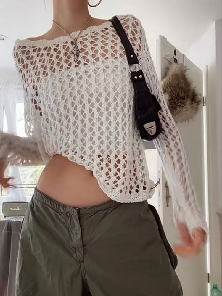 Top dames | Vintage top met print