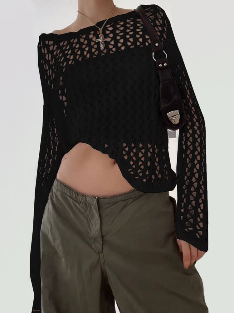 Top dames | Vintage top met print