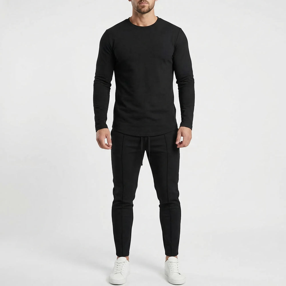 Trainingspak heren | Slim fit set met lange mouw en broek