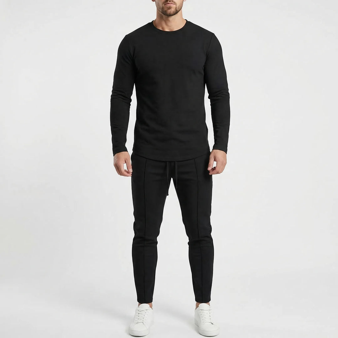 Trainingspak heren | Slim fit set met lange mouw en broek