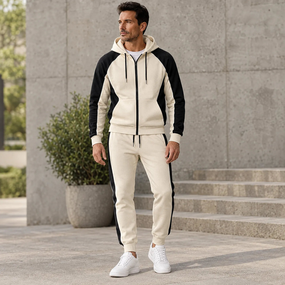Trainingspak heren | Tweedelige set met vest en joggingbroek
