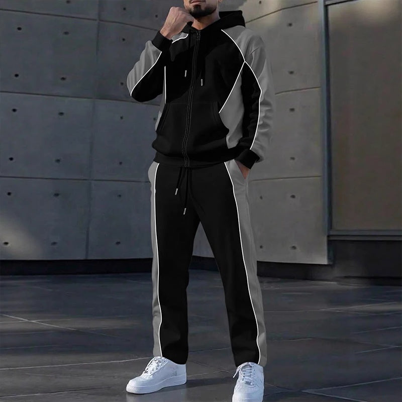 Trainingspak heren | Tweedelige set met vest en joggingbroek