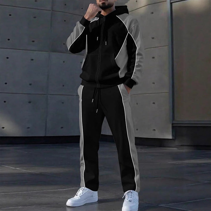 Trainingspak heren | Tweedelige set met vest en joggingbroek
