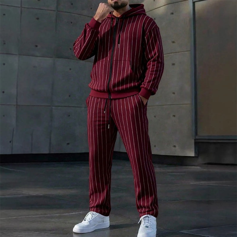 Trainingspak heren | Tweedelige set met vest en joggingbroek