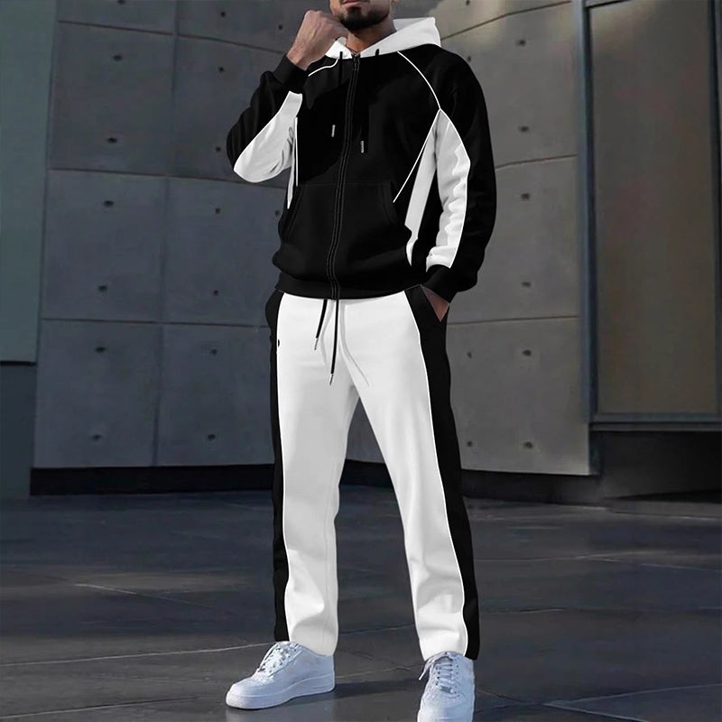 Trainingspak heren | Tweedelige set met vest en joggingbroek