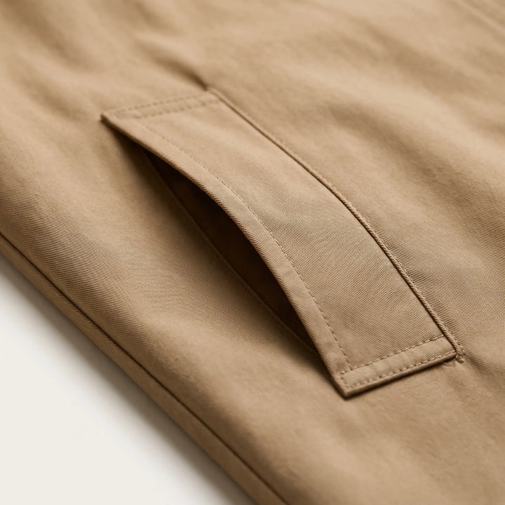Trenchcoat dames | Lange jas met capuchon en knoopsluiting