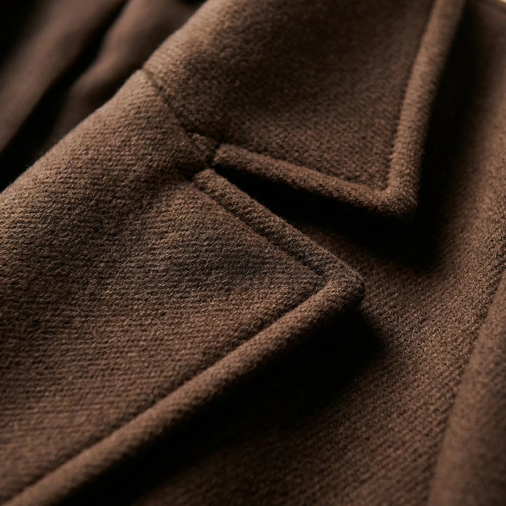 Trenchcoat dames | Lange jas met knopen en klassieke kraag