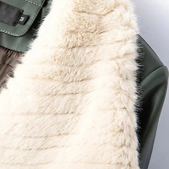Trenchcoat dames | Lange jas met teddy kraag en ceintuur