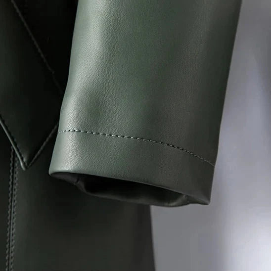 Trenchcoat dames | Lange jas met teddy kraag en ceintuur