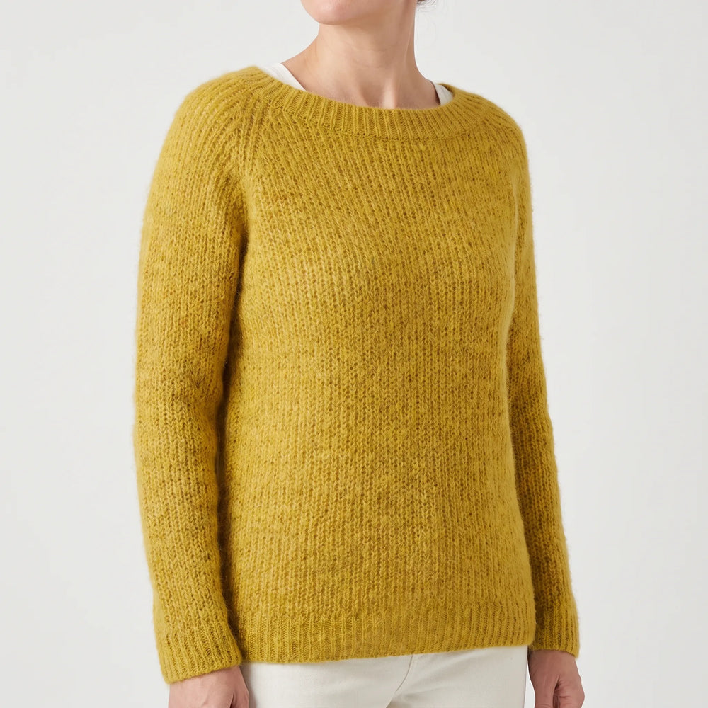 Trui dames | Gebreid oversized model met ronde hals