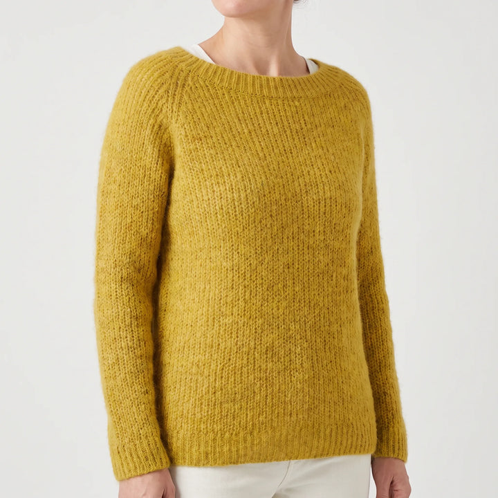 Trui dames | Gebreid oversized model met ronde hals