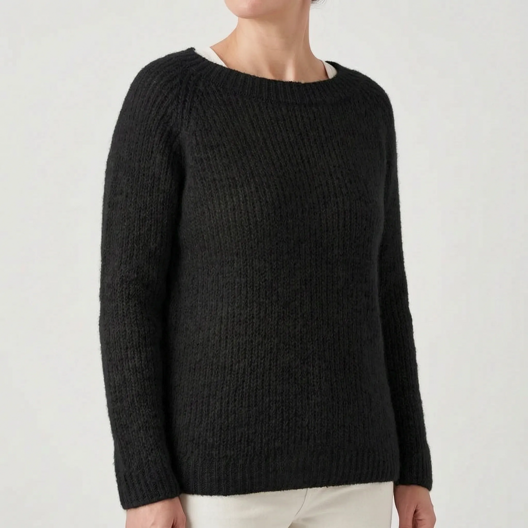 Trui dames | Gebreid oversized model met ronde hals