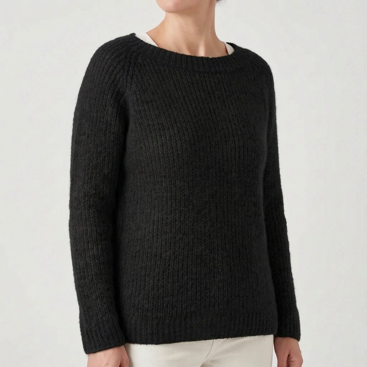 Trui dames | Gebreid oversized model met ronde hals