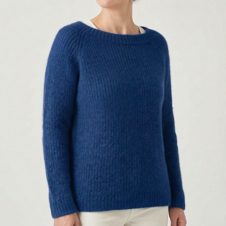 Trui dames | Gebreid oversized model met ronde hals