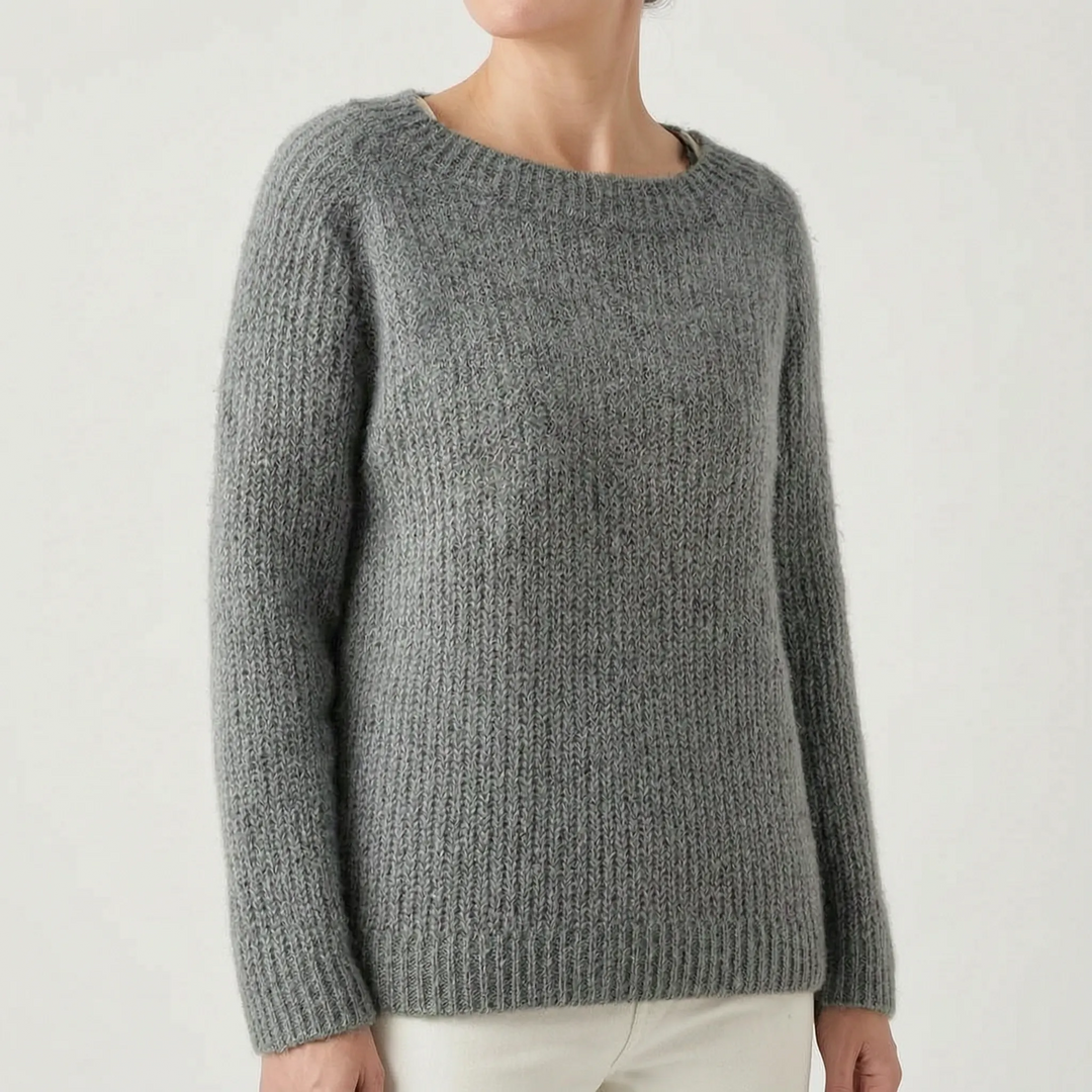 Trui dames | Gebreid oversized model met ronde hals