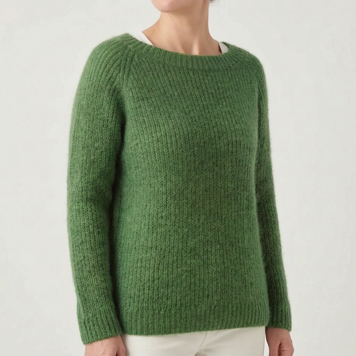 Trui dames | Gebreid oversized model met ronde hals