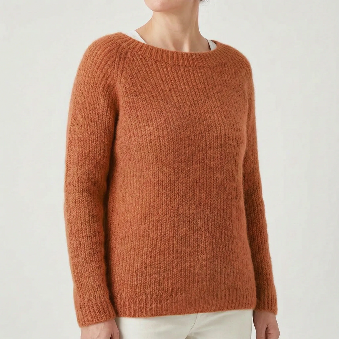 Trui dames | Gebreid oversized model met ronde hals