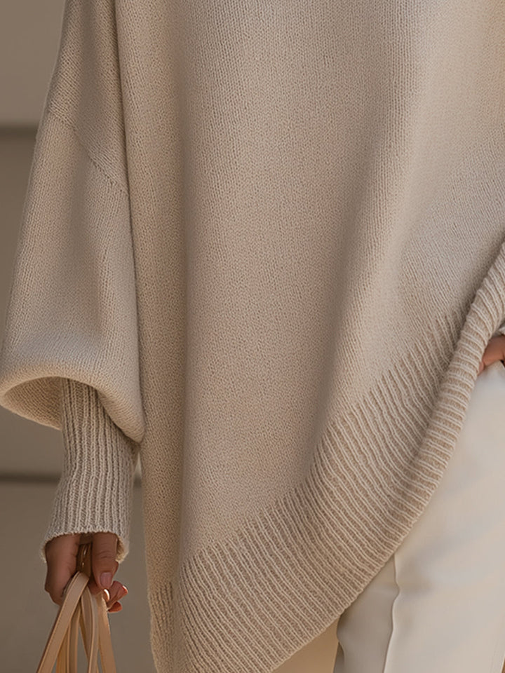 Trui dames | Oversized model met wijde mouwen en ronde hals