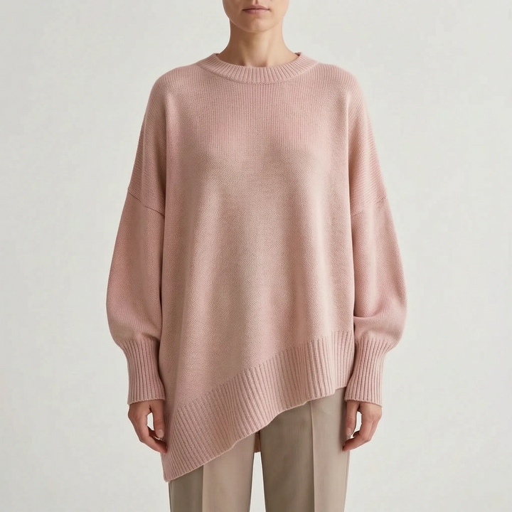 Trui dames | Oversized model met wijde mouwen en ronde hals