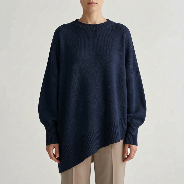 Trui dames | Oversized model met wijde mouwen en ronde hals